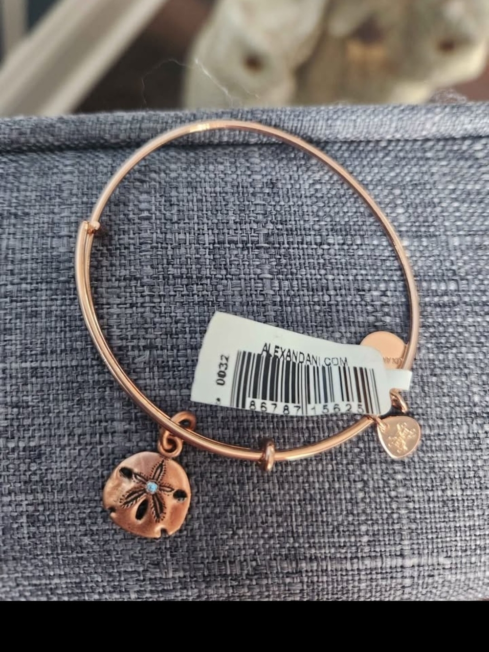 Alex and Ani Rose Gold Sand Dollar Charm Expandable Bracelet